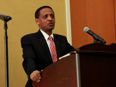 The Finance Director from the Ethiopian Embassy was the Keynote speaker