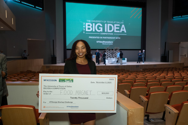 innovation team with their prize in the annual Big Idea Competition